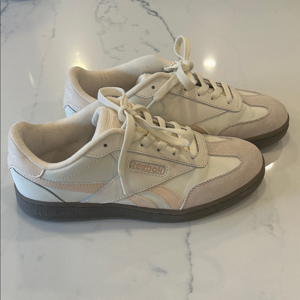 Reebok Cream and White Sneakers